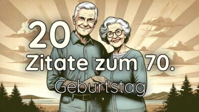 Weisheiten zum 70. Geburtstag